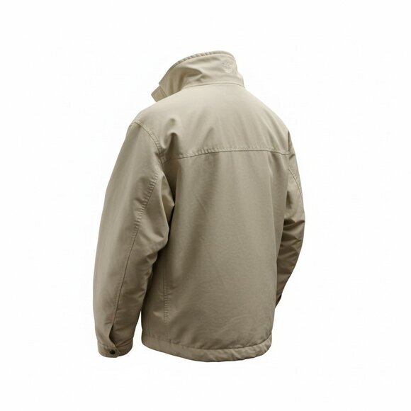 Timberland Jacket Mens Large Khaki Cotton blend Vintage HO9 F Concealed Pocket - Picture 3 of 10